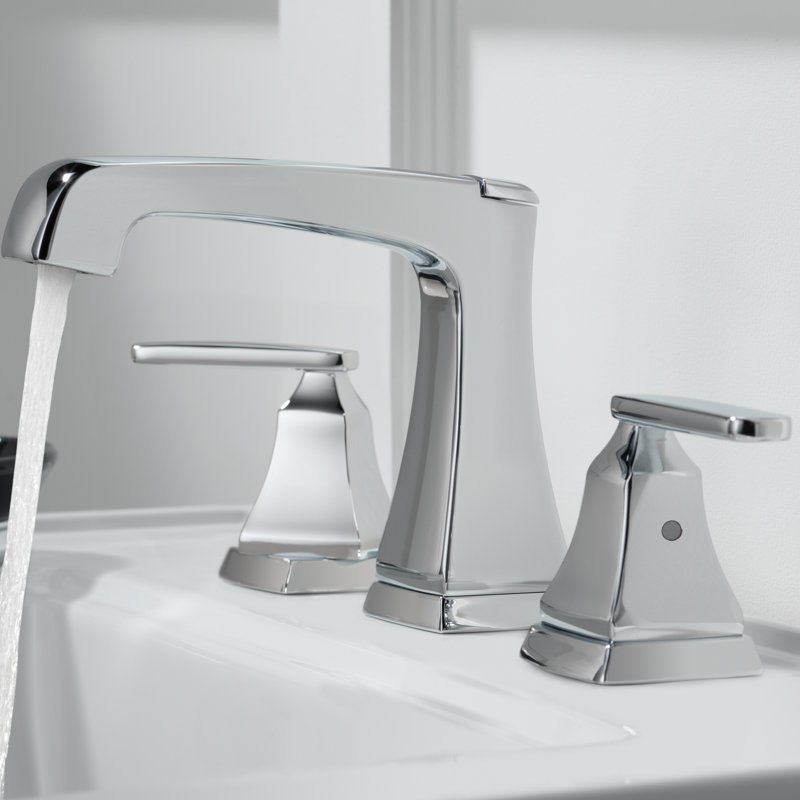 Delta Ashlyn Widespread Bathroom Faucet with Drain Assembly and Diamond